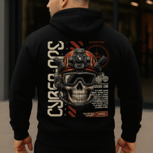 Cyber Ops Skull Hoodie – Tactical Streetwear